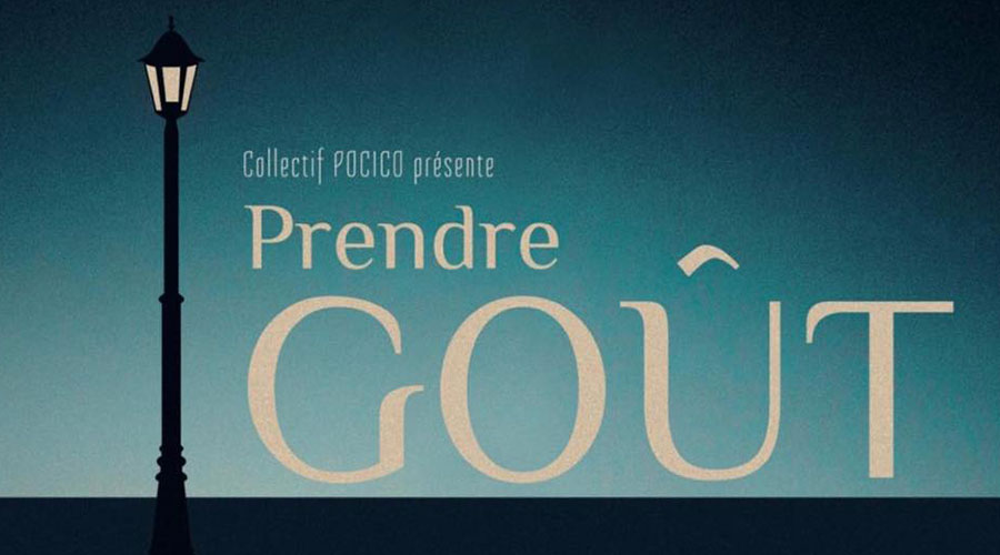 Laurent Grima (promotion 2015) seul en scène dans Prendre Goût, création au Centre Anim Paris les Halles, 4 et 5 avril
